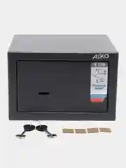Серый мебельный сейф для хранения денег и ценностей AIKO Т-170 KL