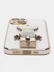 Белый чехлы на Айфон с BearBrick медведем держателем подставкой IPhone