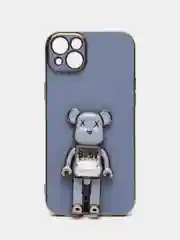 Синий чехлы на Айфон с BearBrick медведем держателем подставкой IPhone