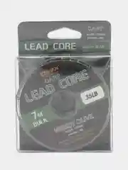 Зеленый лидкор со свинцовым сердечником Caiman Lead Core, 7 m