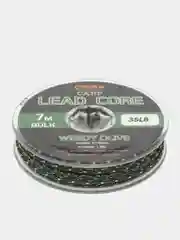 Зеленый лидкор со свинцовым сердечником Caiman Lead Core, 7 m