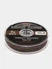 Коричневый лидкор со свинцовым сердечником Caiman Lead Core, 7 m
