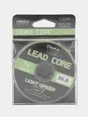 Салатовый лидкор со свинцовым сердечником Caiman Lead Core, 7 m