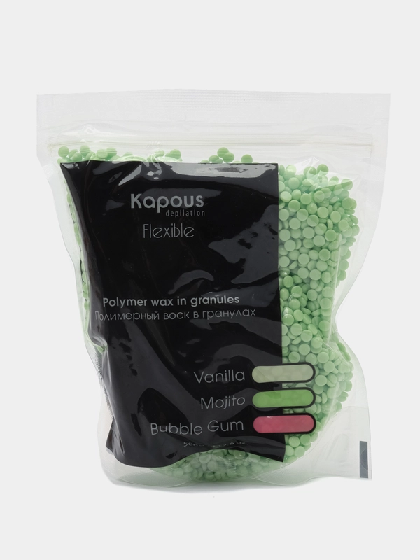 Полимерный воск в гранулах Flexible, с ароматом Мохито, 500 г, Kapous