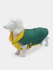 Зеленый утепленный жилет для собак