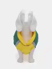 Зеленый утепленный жилет для собак