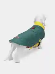 Зеленый утепленный жилет для собак