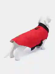 Красный утепленный жилет для собак