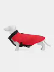 Красный утепленный жилет для собак