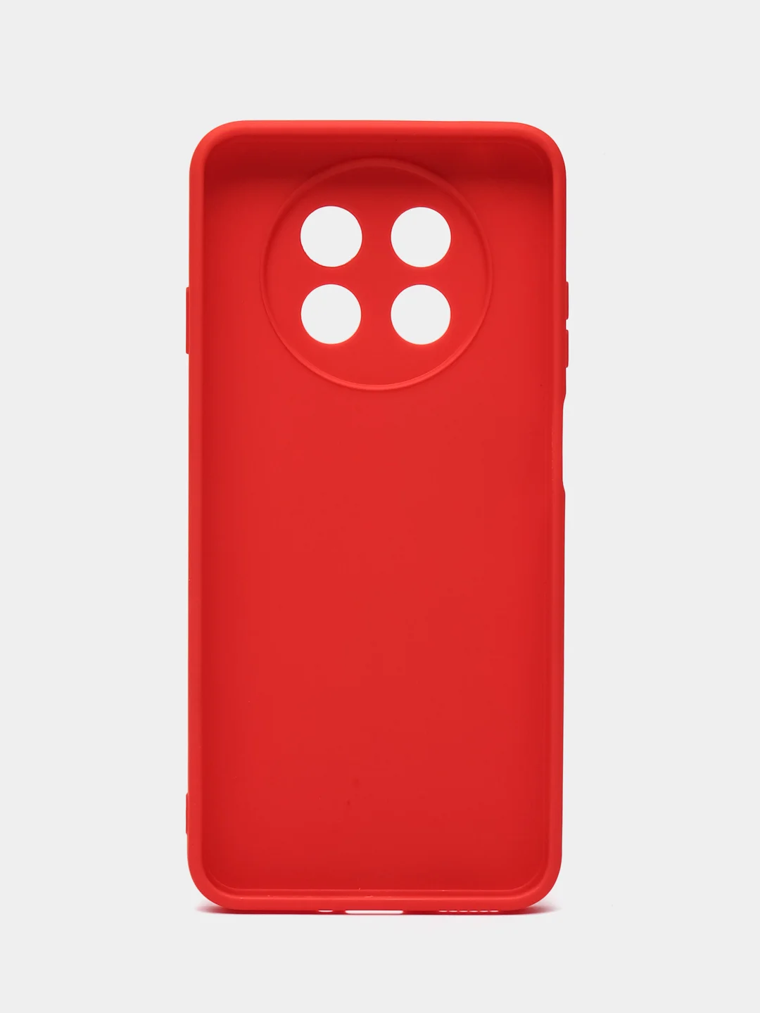 Красный силиконовый чехол для HUAWEI nova Y91 (Хуавей нова у91), прозрачный