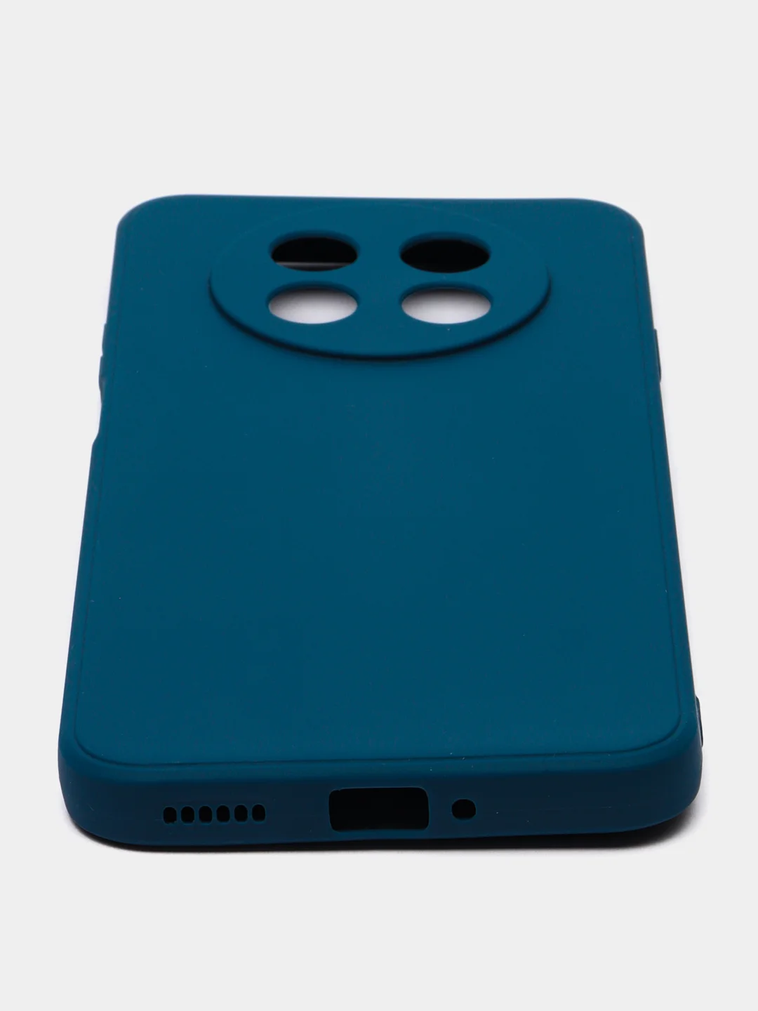 Синий силиконовый чехол для HUAWEI nova Y91 (Хуавей нова у91), прозрачный