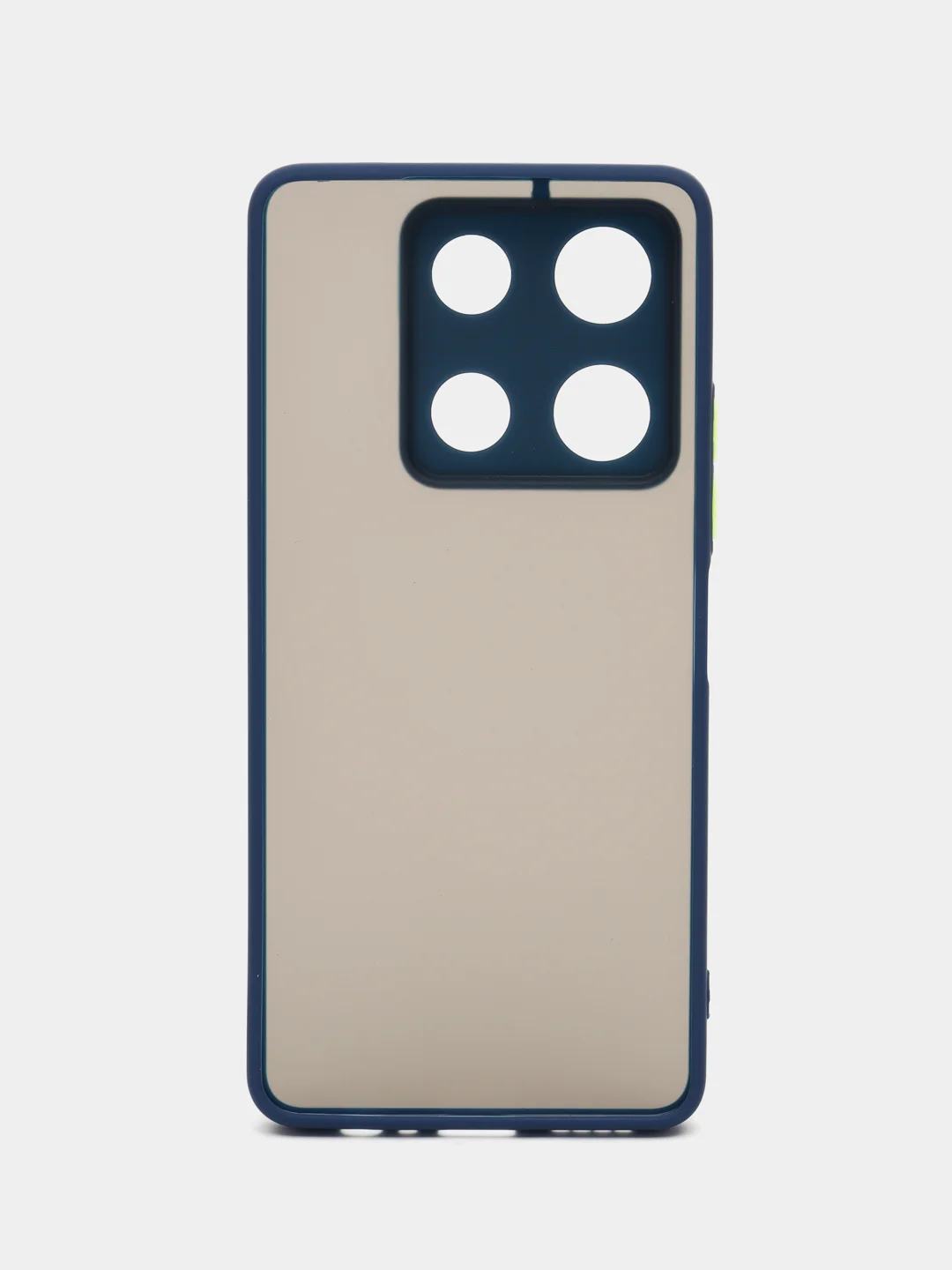Синий чехол для Infinix Note 30 Pro (Инфиникс Нот 30 Про), пластиковый, матовый, с цветными кнопками