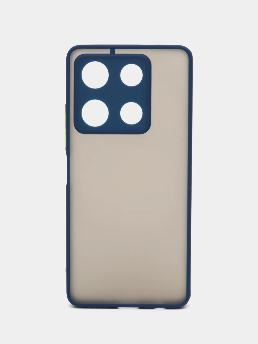 Синий чехол для Infinix Note 30 Pro (Инфиникс Нот 30 Про), пластиковый, матовый, с цветными кнопками