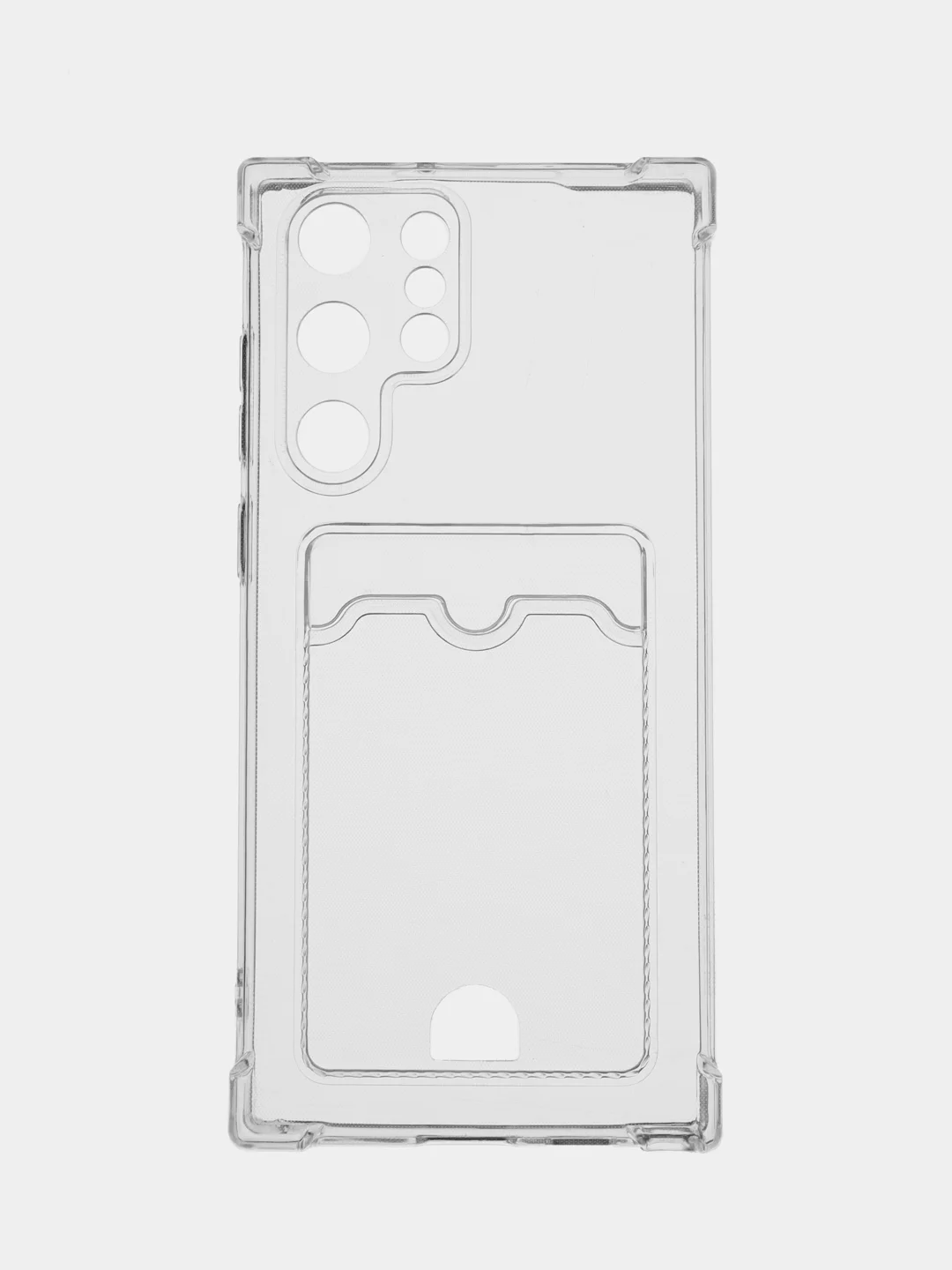 Марсала чехол для Samsung Galaxy S22 Ultra, Галакси С22 Ультра, прозрачный, с карманом для карты