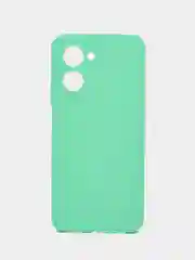 Салатовый чехол для Realme C33 / Реалми С33 силиконовый, цветной, матовый