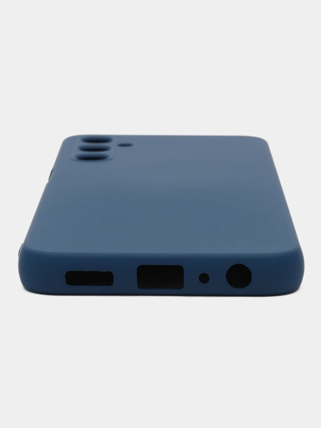 Синий чехол Silicone Cover для Samsung Galaxy A05s (Самсунг Галакси А05с), силиконовый