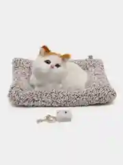 Желтый подарочный набор "Кошечка с гирляндами"