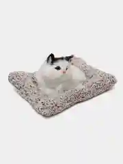 Черный подарочный набор "Кошечка с гирляндами"