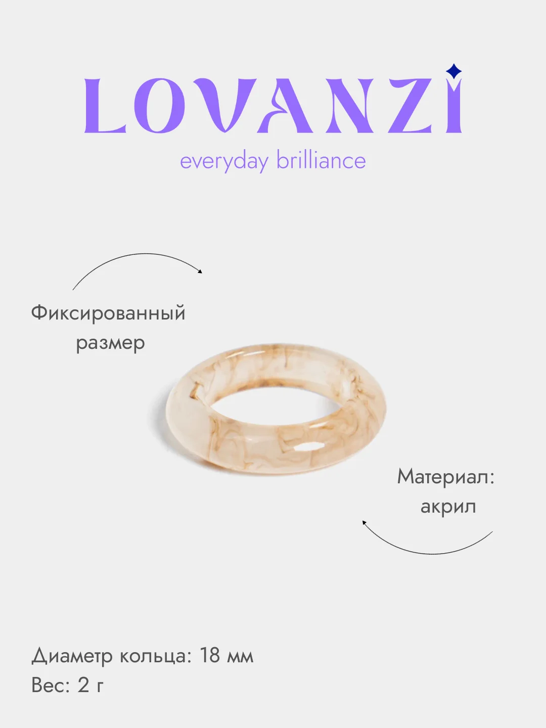 Кольцо акриловое