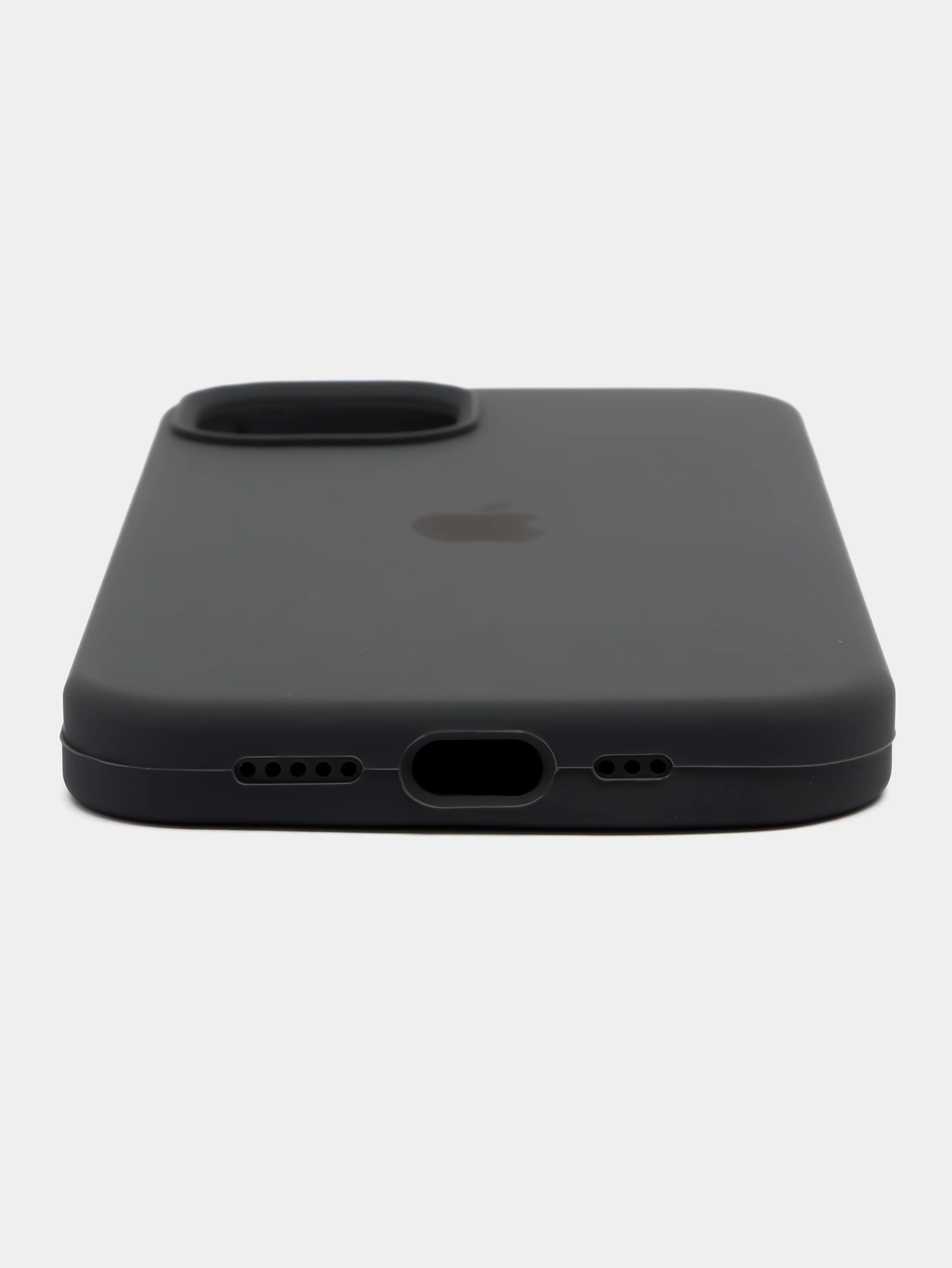 Серый чехол iPhone, Айфон 11, 13, 14, 15, Про Макс, Pro Max, силиконовый Silicone Case