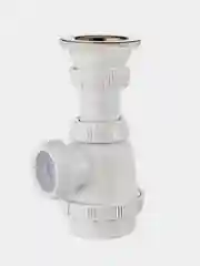 Белый сифон для раковины WIRQUIN 30975059 1, для биде и раковин, 1/4" х 32 мм, c выпуском 63 мм