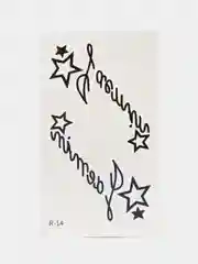 Белый татуировки временные, унисекс