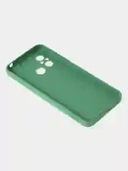 Зеленый чехол для Xiaomi Redmi 12C / Poco C55 матовый с дополнительной защитой камеры