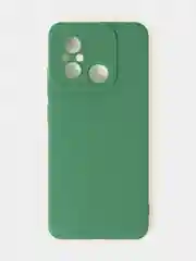 Зеленый чехол для Xiaomi Redmi 12C / Poco C55 матовый с дополнительной защитой камеры