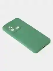 Зеленый чехол для Xiaomi Redmi 12C / Poco C55 матовый с дополнительной защитой камеры