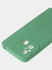Зеленый чехол для Xiaomi Redmi 12C / Poco C55 матовый с дополнительной защитой камеры