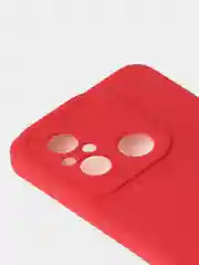 Красный чехол для Xiaomi Redmi 12C / Poco C55 матовый с дополнительной защитой камеры
