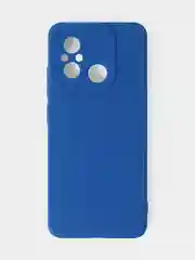 Синий чехол для Xiaomi Redmi 12C / Poco C55 матовый с дополнительной защитой камеры