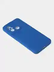 Синий чехол для Xiaomi Redmi 12C / Poco C55 матовый с дополнительной защитой камеры