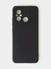 Черный чехол для Xiaomi Redmi 12C / Poco C55 матовый с дополнительной защитой камеры