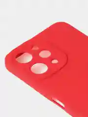 Красный чехол для Xiaomi Redmi 12 / Redmi Note 12R / Poco M6 Pro (5G) матовый с защитой камеры