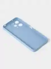 Голубой чехол для Xiaomi Redmi 12 / Redmi Note 12R / Poco M6 Pro (5G) матовый с защитой камеры
