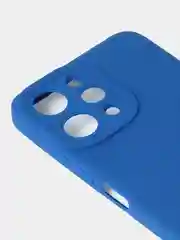 Синий чехол для Xiaomi Redmi 12 / Redmi Note 12R / Poco M6 Pro (5G) матовый с защитой камеры