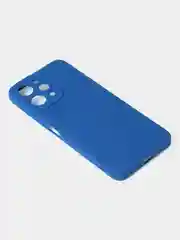 Синий чехол для Xiaomi Redmi 12 / Redmi Note 12R / Poco M6 Pro (5G) матовый с защитой камеры