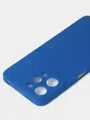 Синий чехол для Xiaomi Redmi 12 / Redmi Note 12R / Poco M6 Pro (5G) матовый с защитой камеры