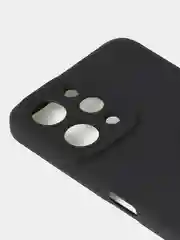 Черный чехол для Xiaomi Redmi 12 / Redmi Note 12R / Poco M6 Pro (5G) матовый с защитой камеры