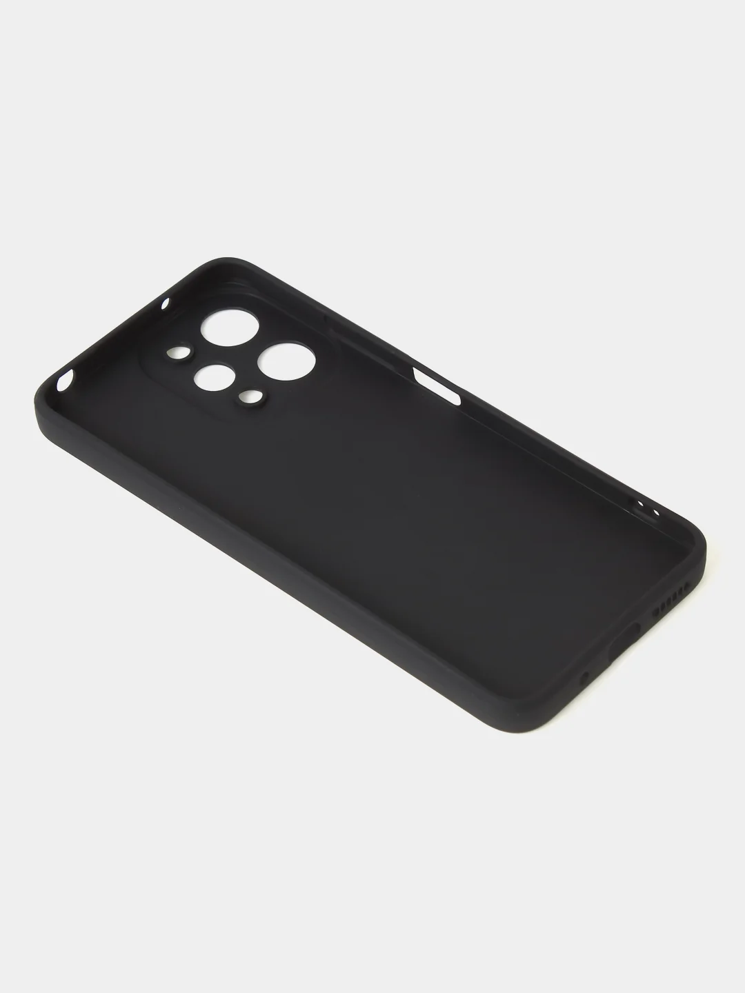 Черный чехол для Xiaomi Redmi 12 / Redmi Note 12R / Poco M6 Pro (5G) матовый с защитой камеры
