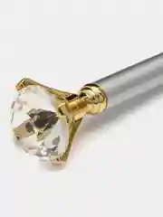 Золотой ручка шариковая, женская, серия "Люкс", черная, корпус металлический, линия 0,5 мм