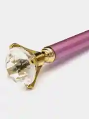 Сиреневый ручка шариковая, женская, серия "Люкс", черная, корпус металлический, линия 0,5 мм