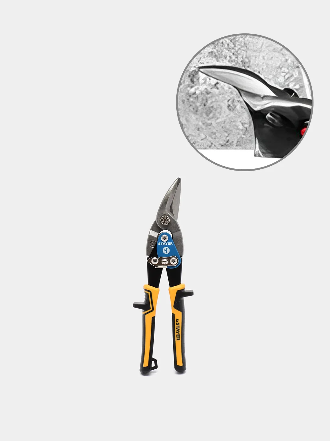 Синий ножницы по металлу STAYER COBRA