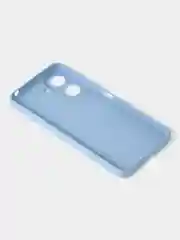 Голубой чехол для Xiaomi Redmi 13C / Poco C65 матовый с дополнительной защитой камеры