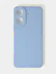 Голубой чехол для Xiaomi Redmi 13C / Poco C65 матовый с дополнительной защитой камеры