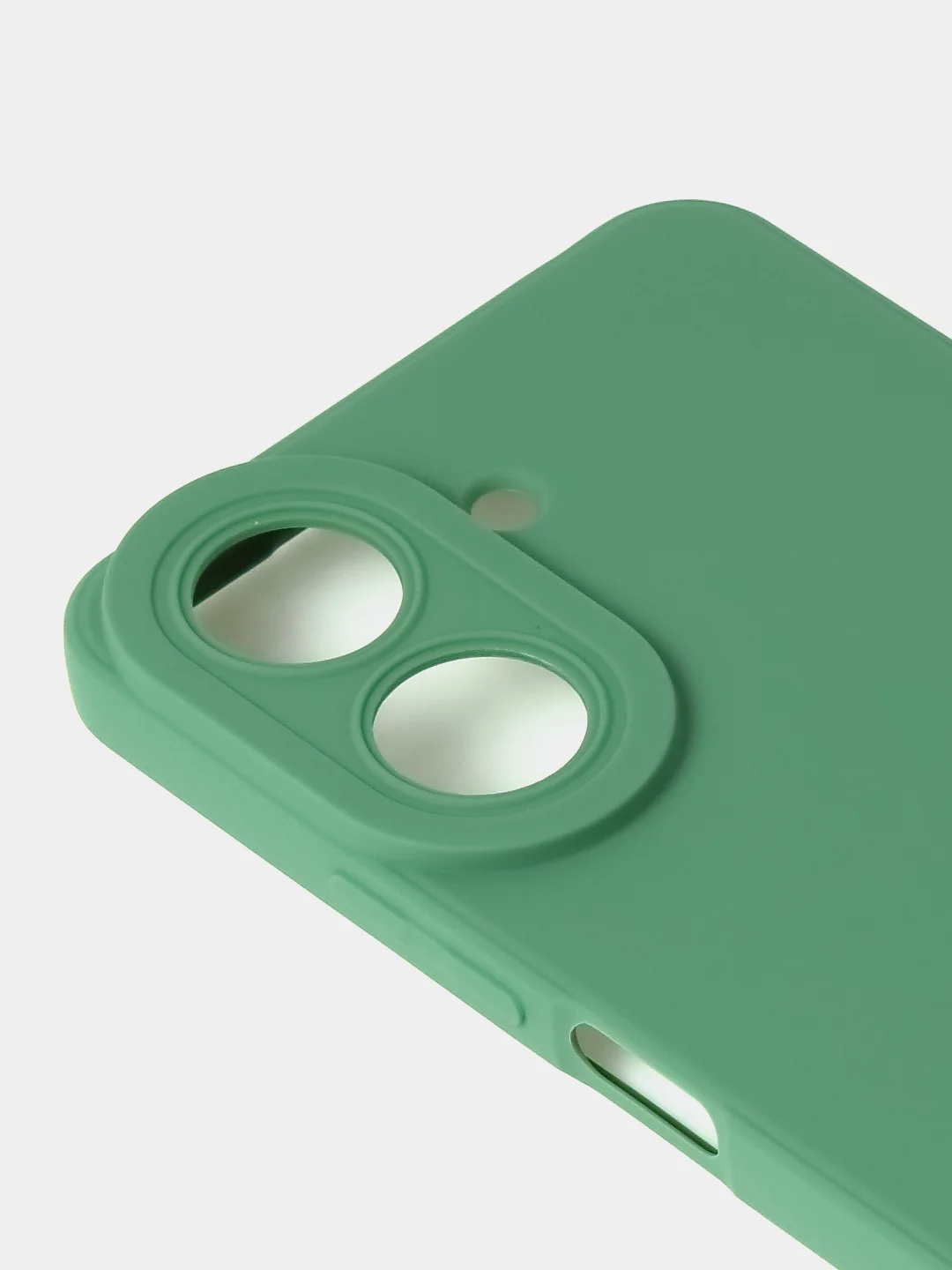 Зеленый чехол для Xiaomi Redmi 13C / Poco C65 матовый с дополнительной защитой камеры