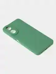 Зеленый чехол для Xiaomi Redmi 13C / Poco C65 матовый с дополнительной защитой камеры