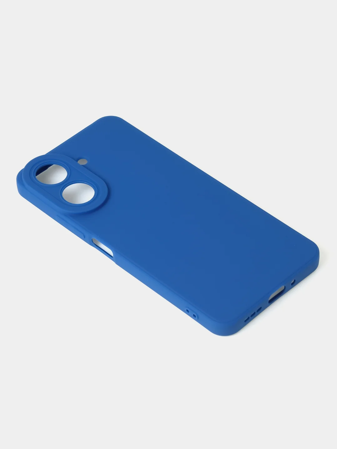 Синий чехол для Xiaomi Redmi 13C / Poco C65 матовый с дополнительной защитой камеры