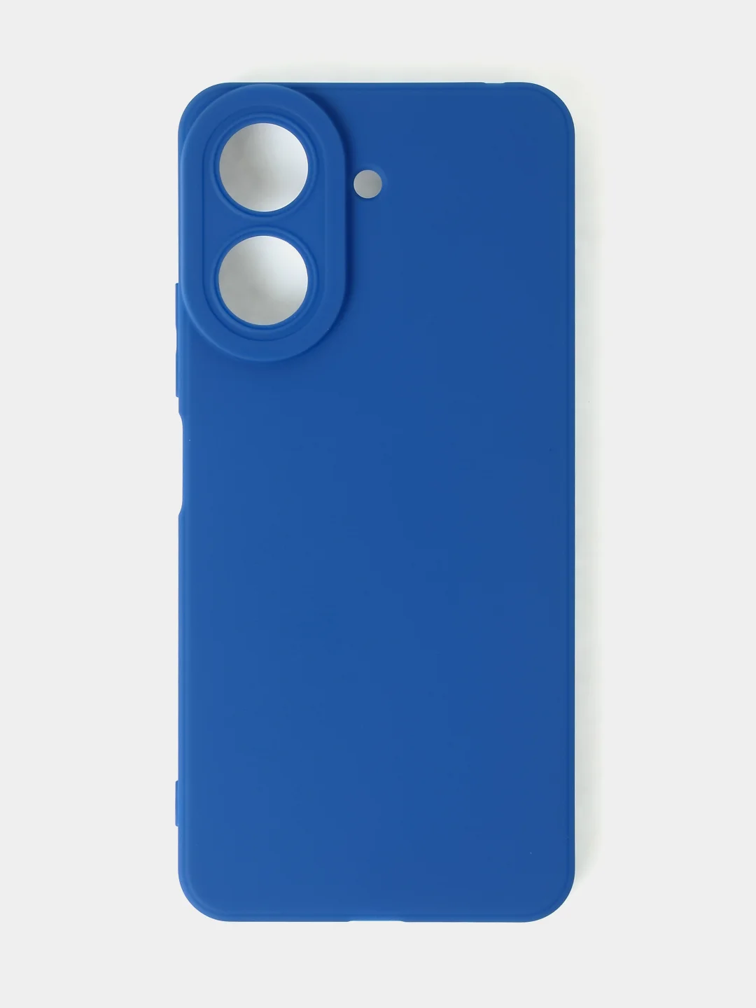 Синий чехол для Xiaomi Redmi 13C / Poco C65 матовый с дополнительной защитой камеры